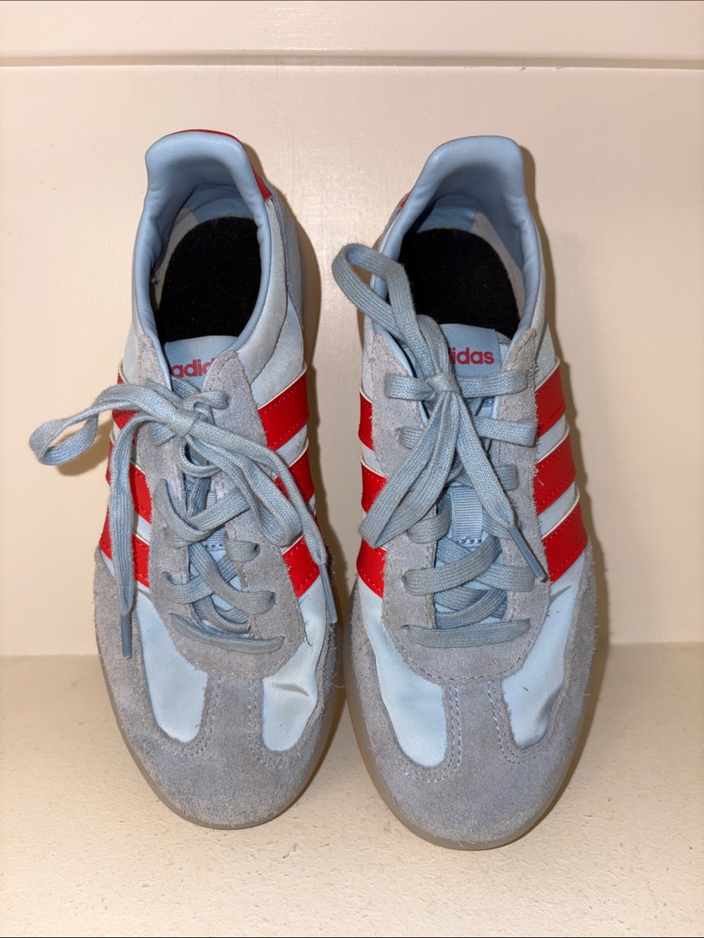 adidas Light Blue suede Sneakers